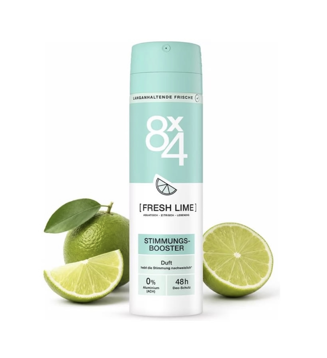 اسپری ضدتعریق 8x4 مدلfresh lime